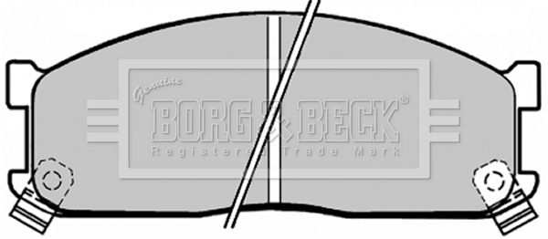 BORG & BECK Комплект тормозных колодок, дисковый тормоз BBP1271